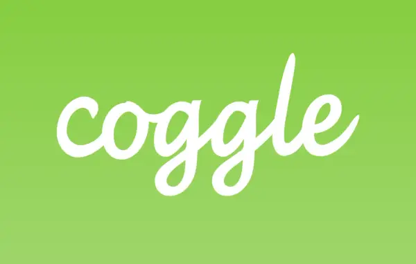 Il logo Coggle, ideale per creare coggle mappe gratis, su sfondo verde chiaro.